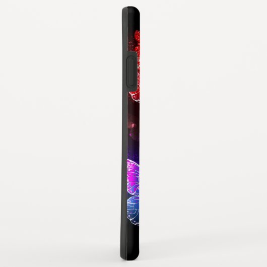 Coques Case-Mate iPhone Trois papillons brillants sur l'arrière - plan de (Dos/Droite)