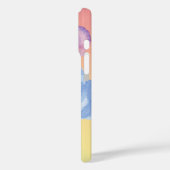 Coques Case-Mate iPhone Trois Roses d'aquarelle sur Pastel Gradient (Verso / Gauche)