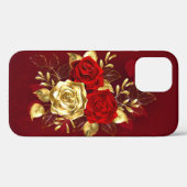 Coques Case-Mate iPhone Trois Roses de bijoux (Verso (horizontal))