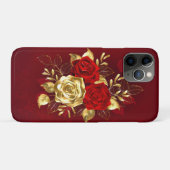Coques Case-Mate iPhone Trois Roses de bijoux (Dos (Horizontal))