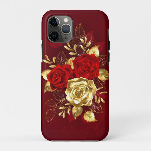 Coques Case-Mate iPhone Trois Roses de bijoux (Dos)