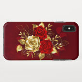 Coques Case-Mate iPhone Trois Roses de Joaillerie (Dos (Horizontal))