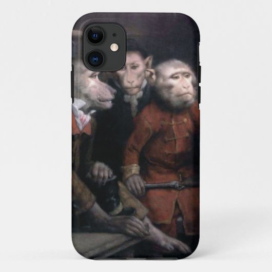 Coques Case-Mate iPhone Trois singes de fantaisie (Dos)