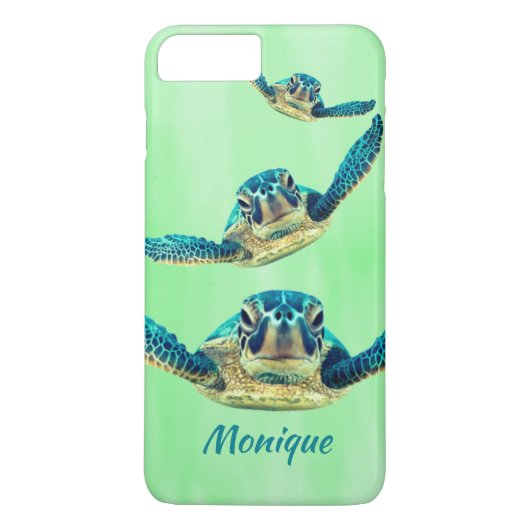 Coques Case-Mate iPhone Trois tortues de mer nageant (Dos)