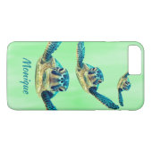 Coques Case-Mate iPhone Trois tortues de mer nageant (Dos (Horizontal))