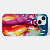 Coques Case-Mate iPhone TROISIÈME MASQUE Monogramme de mascarade vénitienn (Verso (horizontal))