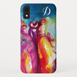 Coque Case-Mate Pour iPhone TROISIÈME MASQUE Monogramme de mascarade vénitienn