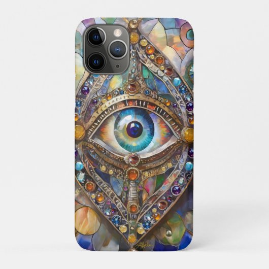 Coques Case-Mate iPhone Troisième œil sur verre et bronze (Dos)