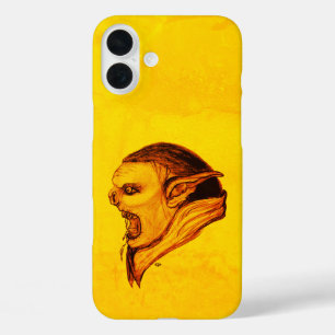 Coques iPhone 16 Plus Troll en noir et jaune