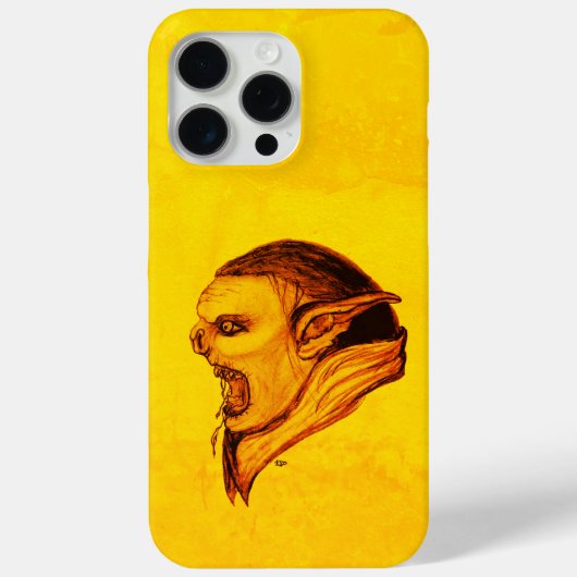 Coques Case-Mate iPhone Troll en noir et jaune (Verso)