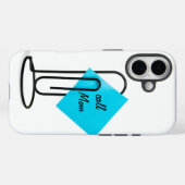 Coques Case-Mate iPhone Trombone avec note de rappel (Verso (horizontal))