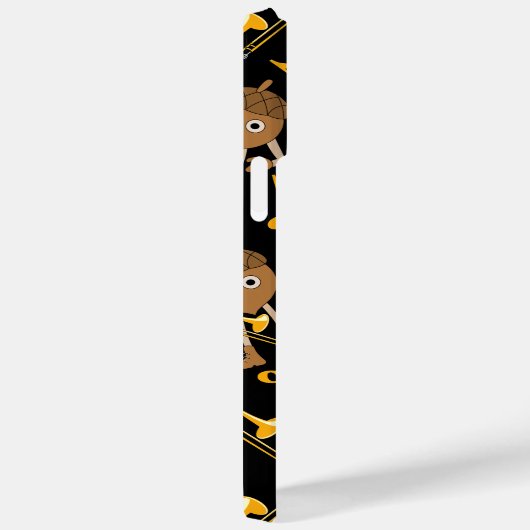 Coques Case-Mate iPhone Trombone Nut Music Notes Noir (Verso / Droite)