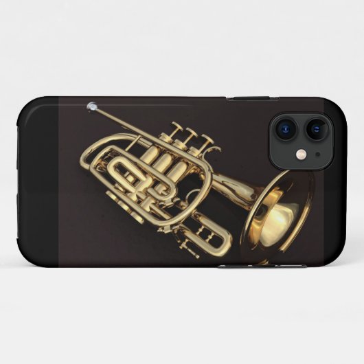 Coques Case-Mate iPhone trompette 3d (Dos (Horizontal))