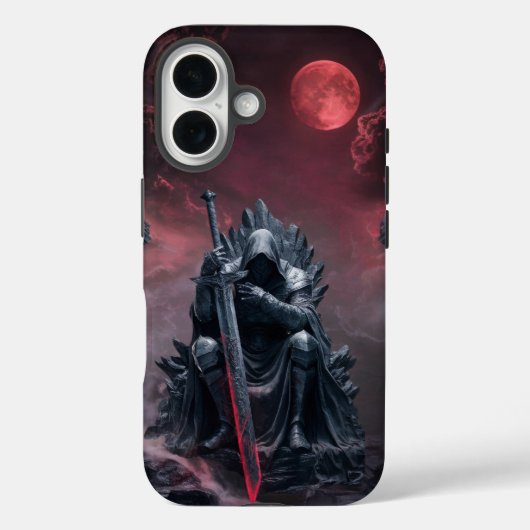Coques Case-Mate iPhone Trône de lune de sang - Roi foncé (Verso)