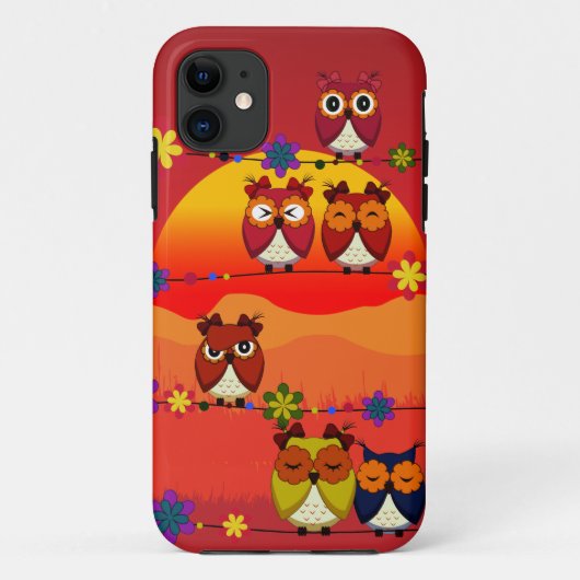 Coques Case-Mate iPhone Trop de hiboux mignons (Dos)