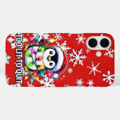 Coques Case-Mate iPhone Trop de lumière pour arrêter le pingouin de Noël (Verso (horizontal))