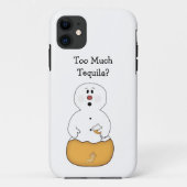 Coques Case-Mate iPhone Trop de tequila Snowman (Dos)