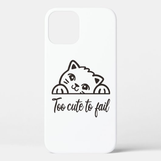 Coques Case-Mate iPhone Trop mignon pour échouer (Verso)