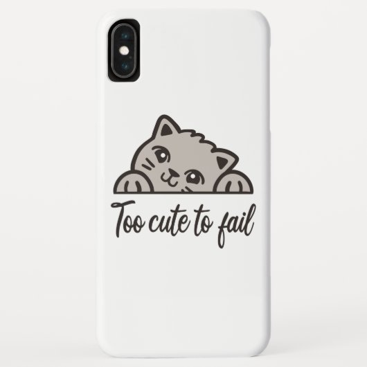 Coques Case-Mate iPhone Trop mignon pour échouer (Dos)