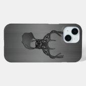 Coques Case-Mate iPhone Trophée Buck Deer - Brossé Arme-métal (Verso (horizontal))
