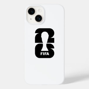 Coque Pour iPhone 14 Trophée de football minimaliste silhouette blanche