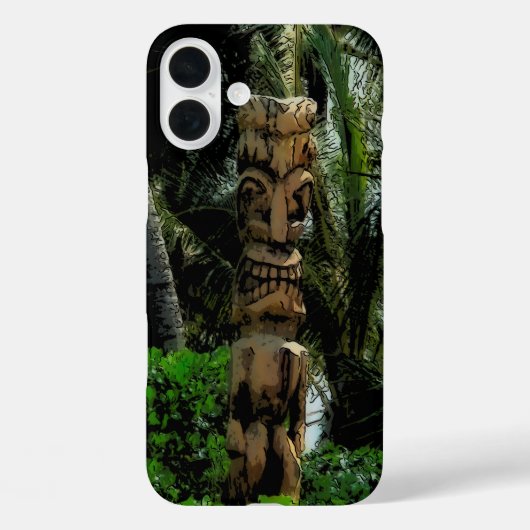 Coques Case-Mate iPhone Tropic Beach Tiki Illustré Hawaïen (Verso)