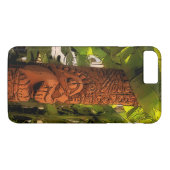 Coques Case-Mate iPhone Tropic Garden Tiki Illustré Hawaïen (Dos (Horizontal))