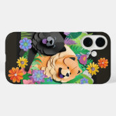 Coques Case-Mate iPhone TROPIC TANGO CHOUX noir rouge (Verso (horizontal))