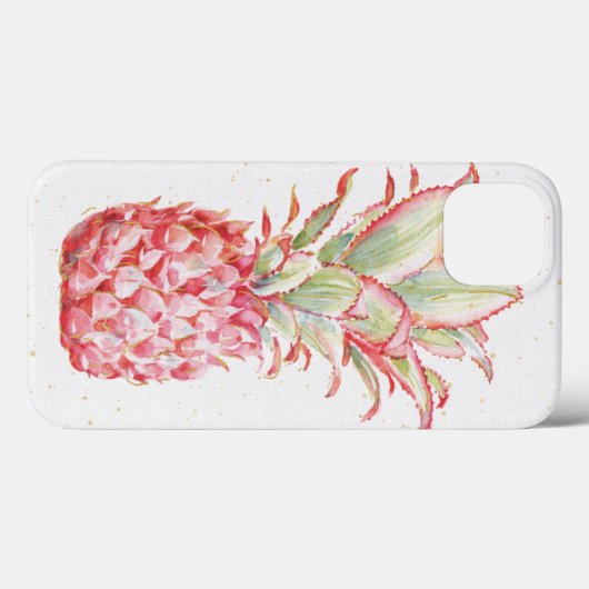 Coques Case-Mate iPhone Tropical | Ananas rose (Verso (horizontal))