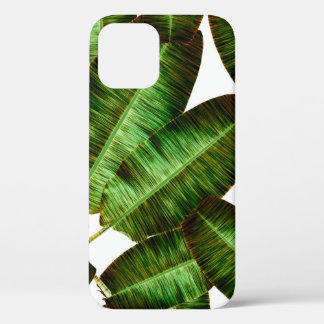 Case-Mate iPhone Case Tropical banana leaves, jungle leaf seamless flora