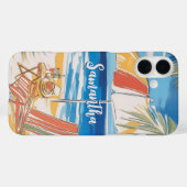 Coques Case-Mate iPhone Tropical Beach Escape - Paradi d'été personnalisé (Verso (horizontal))
