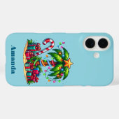 Coques Case-Mate iPhone Tropical Christmas Holiday Palm Tree (Verso (horizontal))