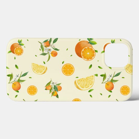 Coques Case-Mate iPhone Tropical Citrus SUMMER Orange lemon Slice (Verso (horizontal))