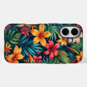 Coques Case-Mate iPhone Tropical Flowers  (Verso (horizontal))