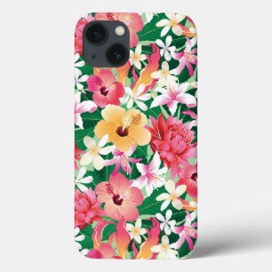 Etui iPhone 13 Tropical Hibiscus Floral Pattern 2