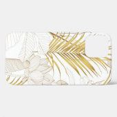 Coques Case-Mate iPhone Tropical ligne florale exotique feuilles de palmie (Verso (horizontal))