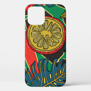 Case-Mate iPhone Case Tropical motif floral en style doodé avec fruit