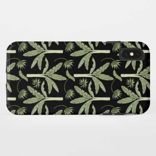 Coques Case-Mate iPhone Tropical palm trees seamless pattern (Dos (Horizontal))