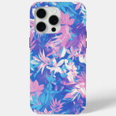 Coques Case-Mate iPhone 🌺 Tropical Pink & Blue Floral Pattern - Fresh & V (Verso)