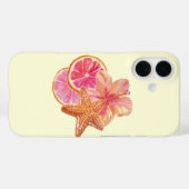 Coques Case-Mate iPhone Tropical Pink Citrus Art (Verso (horizontal))