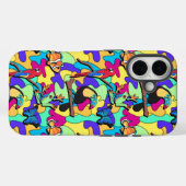 Coques Case-Mate iPhone Tropical Retro Toucan Macaw Tree Frog Poisson clow (Verso (horizontal))