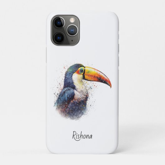 Coques Case-Mate iPhone Tropical Splendor Toucan, personnalisé (Dos)