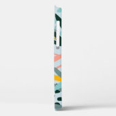 Coques Case-Mate iPhone Tropical texture transparente avec feuilles de pal (Verso / Gauche)