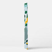 Coques Case-Mate iPhone Tropical texture transparente avec feuilles de pal (Verso / Droite)