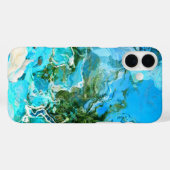 Coques Case-Mate iPhone Tropical Turquoise Océan Bleu & algues Vert (Verso (horizontal))