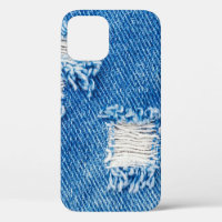 Trou sur Denim Jeans. Torn Blue je déchiré