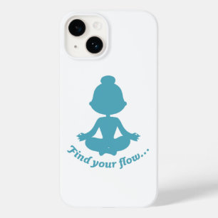 Coque Pour iPhone 14 Trouver Votre Boîtier Téléphonique De Flux (Cyan)