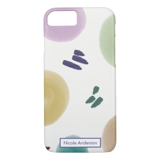 Coques Case-Mate iPhone Trucs Abstraits Pastel (Dos)