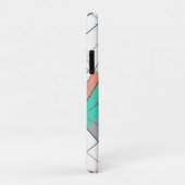 Coques Case-Mate iPhone Trucs géométriques Abstraits dorés modernes (Dos/Droite)