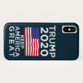 Coques Case-Mate iPhone Trump 2020 : Garder l'Amérique grande (Dos (Horizontal))